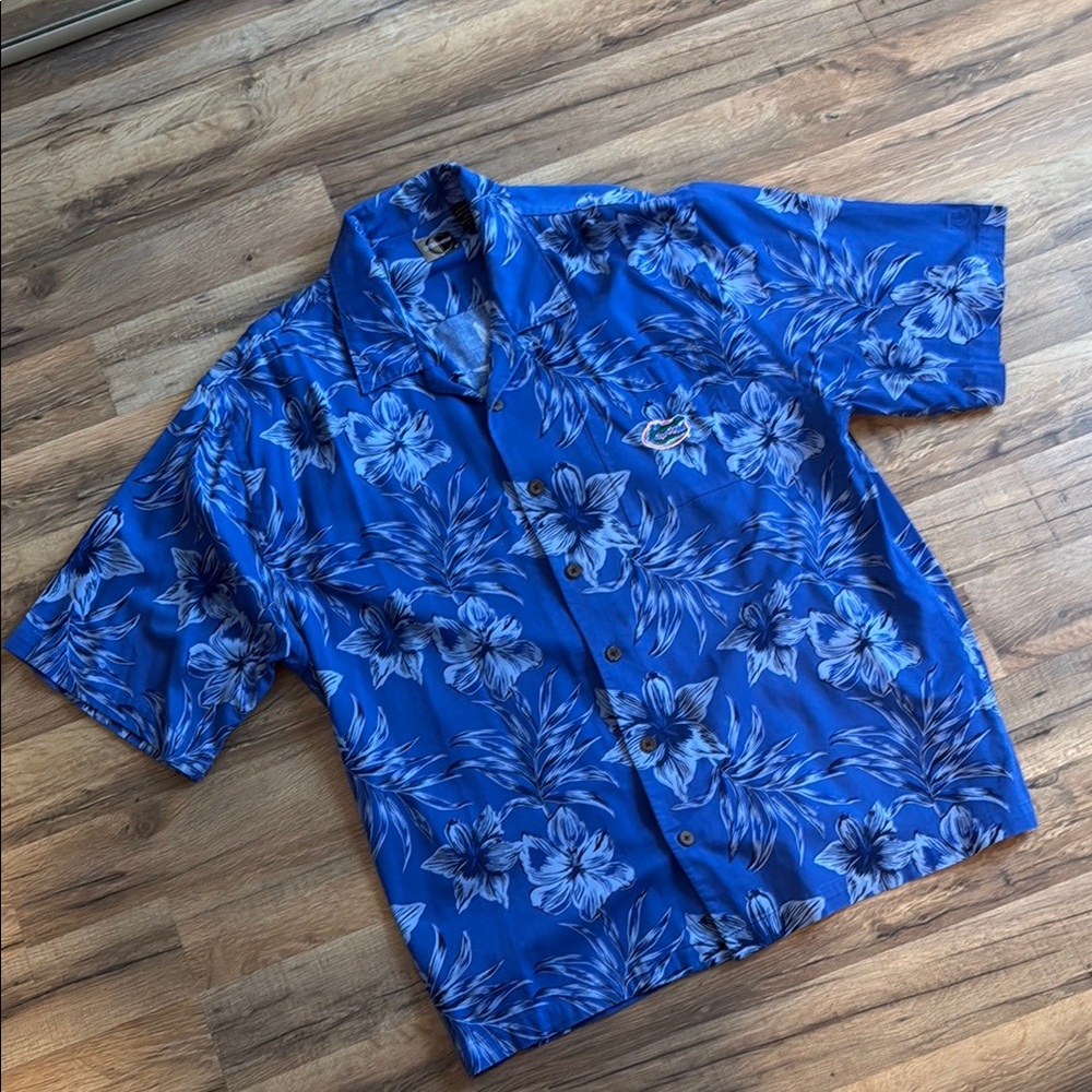 Blue Hawaiian Florida Gators Chiliwear Shirt size XXL
